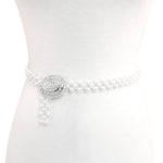 OVAL BUCKLET PEARL BELT - p3 Boutique