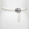 OVAL BUCKLET PEARL BELT - p3 Boutique
