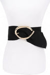 Oversize Buckle Faux Suede Belt - p3 Boutique