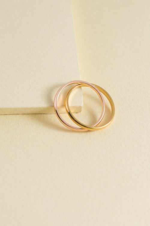 Pair Up Ring (14K Gold & Rose Gold) - p3 Boutique