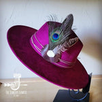 Peacock Guinea Feather&Turq Slab Haband Choice Hat - p3 Boutique