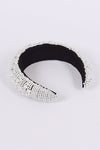Pearl Studs Statement Puffy Headband - p3 Boutique