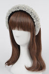 Pearl Studs Statement Puffy Headband - p3 Boutique