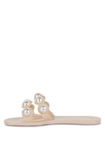 Pearla Faux Pearl Detail Jelly Flats - p3 Boutique
