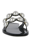 Pearla Faux Pearl Detail Jelly Flats - p3 Boutique