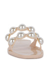 Pearla Faux Pearl Detail Jelly Flats - p3 Boutique