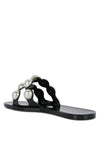 Pearla Faux Pearl Detail Jelly Flats - p3 Boutique