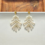 Petite Palm Earrings - Seashell - p3 Boutique