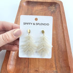 Petite Palm Earrings - Seashell - p3 Boutique