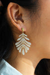 Petite Palm Earrings - Seashell - p3 Boutique