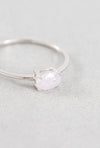 Pink Shimmer Ring Silver - p3 Boutique