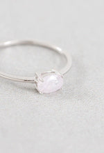 Pink Shimmer Ring Silver - p3 Boutique