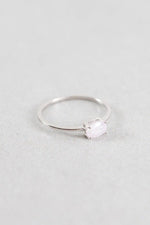 Pink Shimmer Ring Silver - p3 Boutique