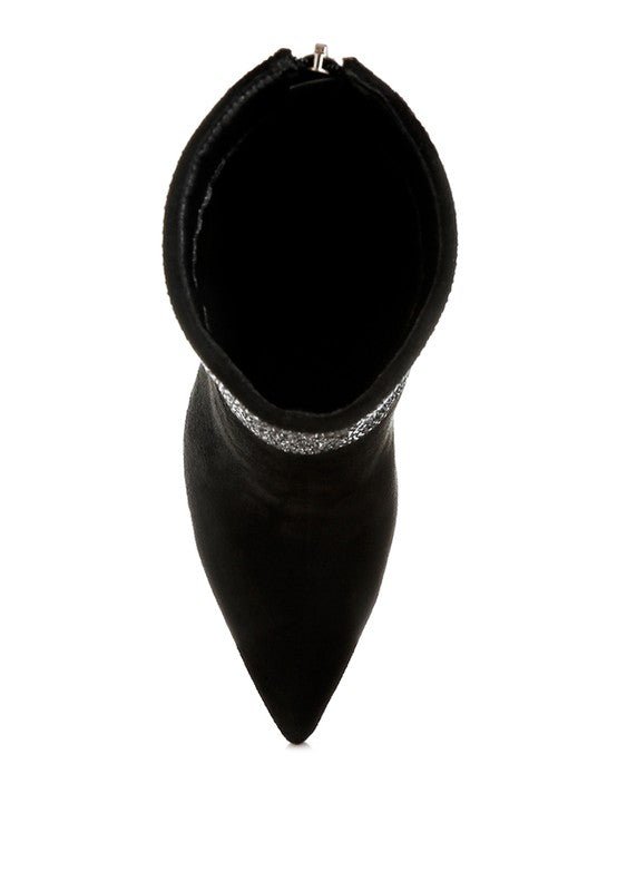 Podstar Rhinestones Embellished Foldover Boots - p3 Boutique