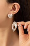 Premium Trio Metal Knot and Hoop Earrings - p3 Boutique