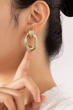 Premium Trio Metal Knot and Hoop Earrings - p3 Boutique