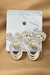 Premium Trio Metal Knot and Hoop Earrings - p3 Boutique