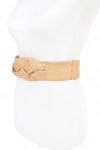 Raffia Straw Braided Elastic Belt - p3 Boutique