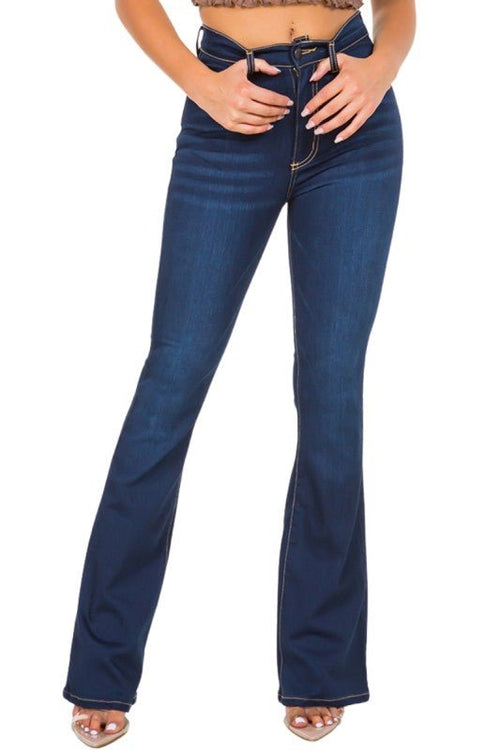 Raylene Boot Cut Jean in Dark Denim - p3 Boutique