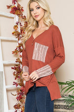 Reversed Stitched Hi Low Tunic - p3 Boutique