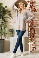 Reversed Stitched Hi Low Tunic - p3 Boutique