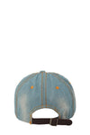 Rhinestone Star and Denim Baseball Cap - p3 Boutique