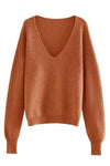 Ribbed v neck sweater - p3 Boutique