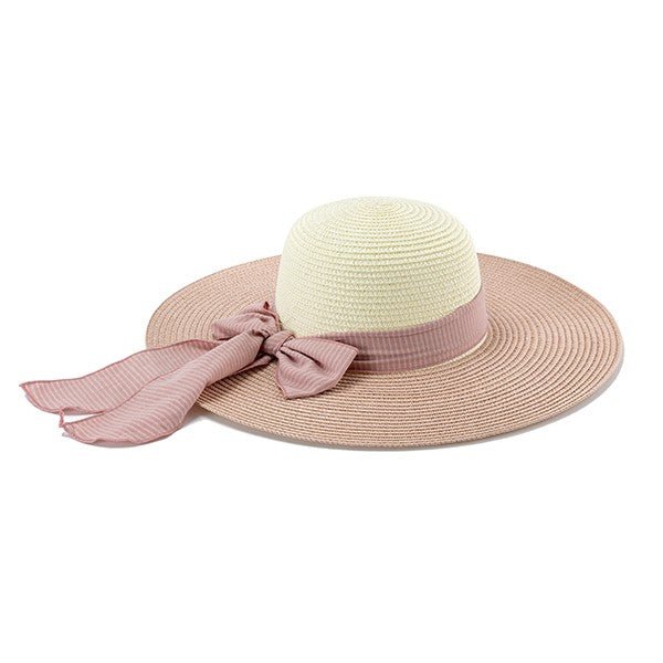 RIBBON BAND STRAW HAT - p3 Boutique