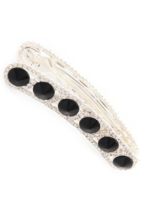 ROUND RHINESTONE HAIR CLIP - p3 Boutique