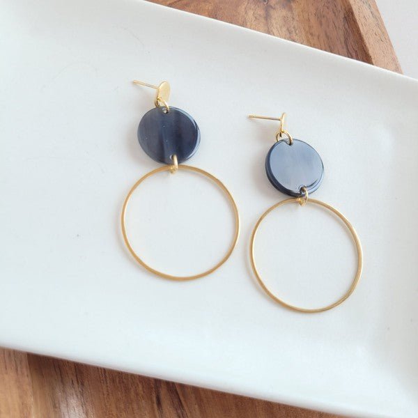 Sadie Earrings - Black - p3 Boutique
