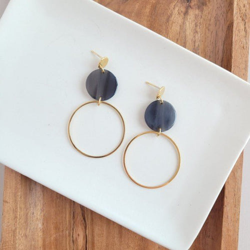 Sadie Earrings - Black - p3 Boutique