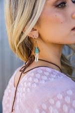 Seed Bead with Crystal Drop Earring - p3 Boutique