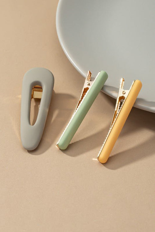 Set of 3 hair clips - p3 Boutique