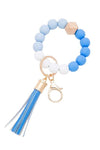 Silicon Beaded Tassel Bracelet Key Chain - p3 Boutique