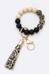 Silicon Printed Beads Tassel Bracelet Key Chain - p3 Boutique