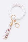 Silicon Printed Beads Tassel Bracelet Key Chain - p3 Boutique