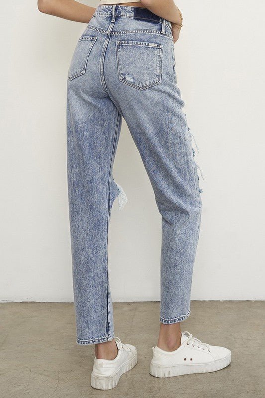 SLIM BOYFRIEND JEANS - p3 Boutique
