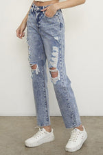 SLIM BOYFRIEND JEANS - p3 Boutique