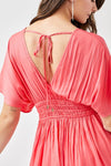 Smocked Waist with Tassel Strap Dress - p3 Boutique
