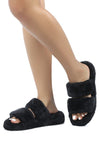 SMOOTHIE FUR SLIP - ON FLATS - p3 Boutique