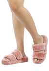 SMOOTHIE FUR SLIP - ON FLATS - p3 Boutique