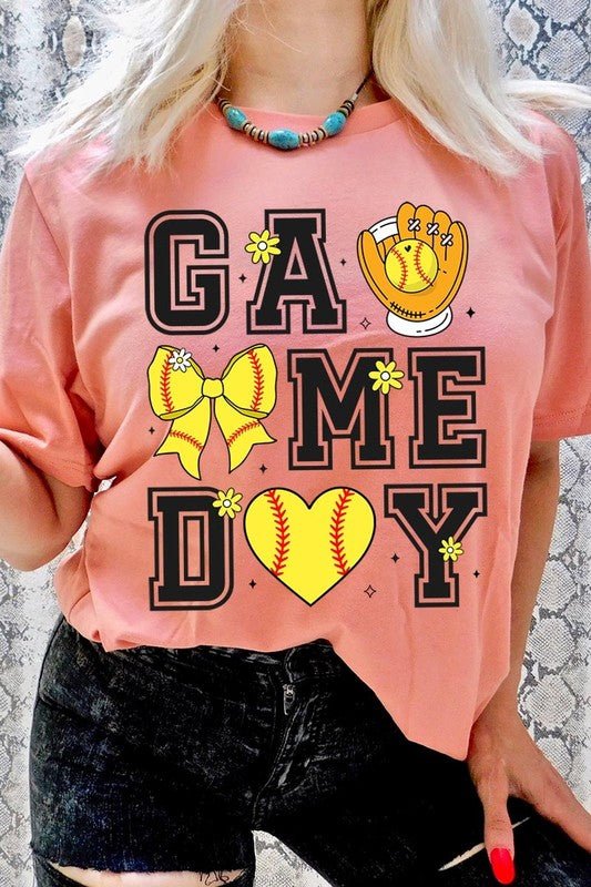 Softball Game Day Graphic Tee - p3 Boutique