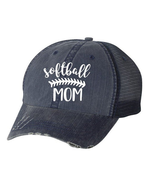 Softball Mom Embroidered Hat - p3 Boutique