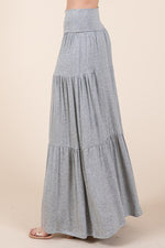 Solid Tiered Ruffle Skirt - p3 Boutique