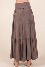 Solid Tiered Ruffle Skirt - p3 Boutique