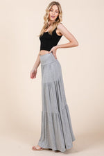 Solid Tiered Ruffle Skirt - p3 Boutique