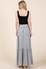 Solid Tiered Ruffle Skirt - p3 Boutique
