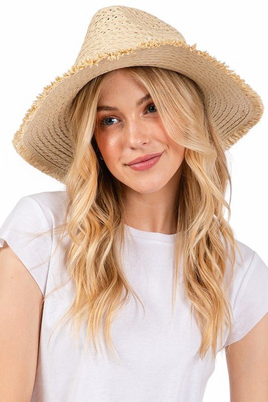 Starfish Charm Hatband Straw Sun Hat - p3 Boutique