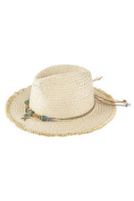 Starfish Charm Hatband Straw Sun Hat - p3 Boutique