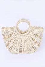 Straw Top Handle Summer Bag - p3 Boutique